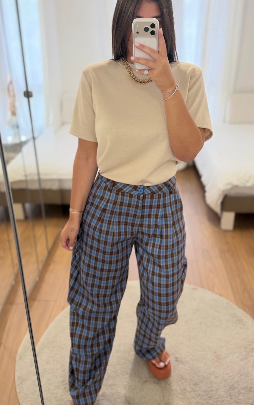 Pantalon Ballon Carreaux