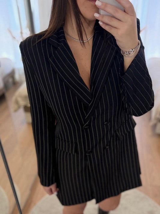 Robe blazer épaulettes ELENA