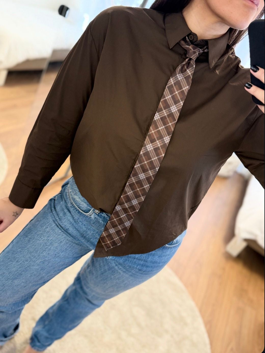 Chemise cravate SASHA